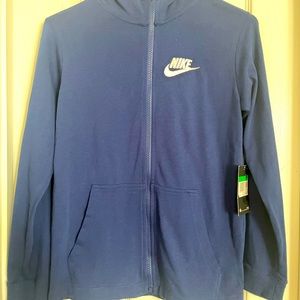 Nike Boys Long Sleeve Zip Up Hoodie Light Weight L/G Standard Fit.